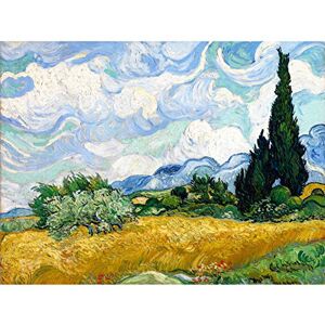 Fine Art Prints Vincent Van Gogh Wheat Field With Cypresses Large Wall Art Print Canvas Premium Poster Mural Fine Art Prints Vincent Van Gogh Wheat Field With Cypresses Large Wall Art Print Canvas Premium Poster Mural