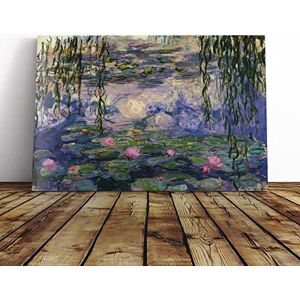 Big Box Art Canvas Print Wall Art Claude Monet Water Lilies No.6 Mounted and Stretched Box Frame Picture Home Decor for Kitchen, Living Room, Bedroom, Hallway, Multi-Colour, 30x20 Inch Big Box Art Canvas Print Wall Art Claude Monet Water Lilies No.6 Mounted and Stretched Box Frame Picture Home Decor for Kitchen, Living Room, Bedroom, Hallway, Multi-Colour, 30x20 Inch