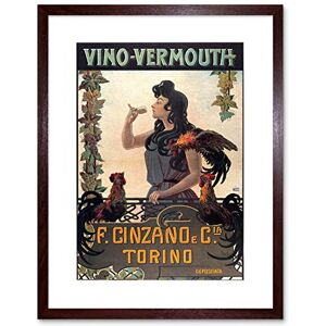 Wee Blue Coo Food Drink Vintage Ad Vermouth Cinzano Turin Italy Framed Wall Art Print Wee Blue Coo Food Drink Vintage Ad Vermouth Cinzano Turin Italy Framed Wall Art Print