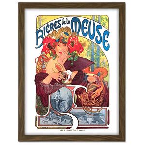 Fine Art Prints Mucha Beers Meuse Nouveau Advert Artwork Framed Wall Art Print 18X24 Inch Fine Art Prints Mucha Beers Meuse Nouveau Advert Artwork Framed Wall Art Print 18X24 Inch