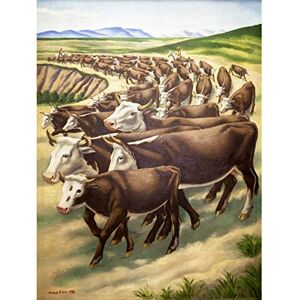 Fine Art Prints Highsmith Fiene Rinder-Runddup Wandbild Foto Premium Wand Kunst Leinwand Druck 45,7 x 61 cm Fine Art Prints Highsmith Fiene Rinder-Runddup Wandbild Foto Premium Wand Kunst Leinwand Druck 45,7 x 61 cm