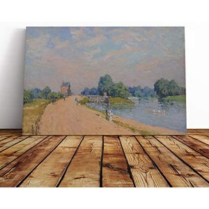 Big Box Art Canvas Print Wall Art Alfred Sisley Road to Hampton Court Mounted & Stretched Box Frame Picture Home Decor for Kitchen, Living Room, Bedroom, Hallway, Multi-Colour, 20x14 Inch Big Box Art Canvas Print Wall Art Alfred Sisley Road to Hampton Court Mounted & Stretched Box Frame Picture Home Decor for Kitchen, Living Room, Bedroom, Hallway, Multi-Colour, 20x14 Inch