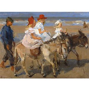 Artery8 Isaac Israels Donkey Rides On The Beach Portrait Large Wall Art Poster Print Thick Paper 18X24 Inch Artery8 Isaac Israels Donkey Rides On The Beach Portrait Large Wall Art Poster Print Thick Paper 18X24 Inch