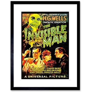 Wee Blue Coo Movie Film Invisible Man Hg Wells Classic Horror Framed Wall Art Print Wee Blue Coo Movie Film Invisible Man Hg Wells Classic Horror Framed Wall Art Print