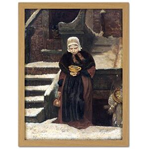 Artery8 August Alleba Lifes Eventide Old Woman Painting Artwork Framed Wall Art Print 18X24 Inch Artery8 August Alleba Lifes Eventide Old Woman Painting Artwork Framed Wall Art Print 18X24 Inch