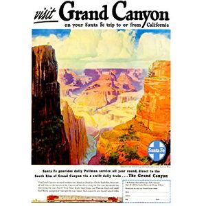 Wee Blue Coo Vintage Travel Grand Canyon America New Picture Wall Art Print Wee Blue Coo Vintage Travel Grand Canyon America New Picture Wall Art Print