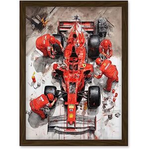 Artery8 Grand Prix Race Car Wheel Change Aerial Shot Artwork Framed Wall Art Print A4 Artery8 Grand Prix Race Car Wheel Change Aerial Shot Artwork Framed Wall Art Print A4
