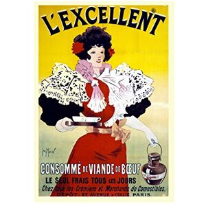 Wee Blue Coo Ad Food Soup Consomme Excellent Beef Meat France Wall Art Print Wee Blue Coo Ad Food Soup Consomme Excellent Beef Meat France Wall Art Print