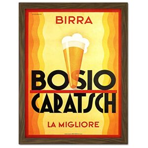 Wee Blue Coo Alcohol Beer Bosio Caratsch Italy Vintage Artwork Framed Wall Art Print 18X24 Inch Wee Blue Coo Alcohol Beer Bosio Caratsch Italy Vintage Artwork Framed Wall Art Print 18X24 Inch