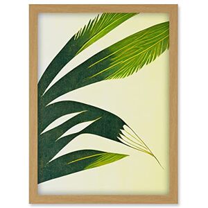 Doppelganger33 LTD Modern Abstract Fan Palm Tree Leaf Illustration Artwork Framed Wall Art Print A4 Doppelganger33 LTD Modern Abstract Fan Palm Tree Leaf Illustration Artwork Framed Wall Art Print A4