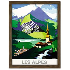 Fine Art Prints Jacquelin Alps Mountains French Railway Advert Large Framed Art Print Poster Wall Decor 18x24 in Fine Art Prints Jacquelin Alps Mountains French Railway Advert Large Framed Art Print Poster Wall Decor 18x24 in