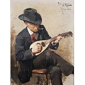 Fine Art Prints Jungstedt Portrait Aron Johansson Mandolin Painting Art Print Canvas Premium Wall Decor Poster Mural Fine Art Prints Jungstedt Portrait Aron Johansson Mandolin Painting Art Print Canvas Premium Wall Decor Poster Mural