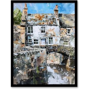 Artery8 North Yorkshire Village Medieval Bridge Painting Living Room Artwork Framed Wall Art Print A4 Artery8 North Yorkshire Village Medieval Bridge Painting Living Room Artwork Framed Wall Art Print A4