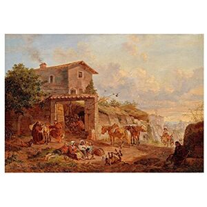 Wee Blue Coo Painting Landscape Urban Stolle Hustle Bustle Tavern Wall Art Print Wee Blue Coo Painting Landscape Urban Stolle Hustle Bustle Tavern Wall Art Print