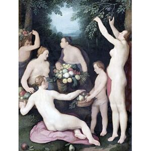 Artery8 Van Haarlem Pomona Receiving The Harvest Of Fruit Large XL Wall Art Canvas Print Artery8 Van Haarlem Pomona Receiving The Harvest Of Fruit Large XL Wall Art Canvas Print