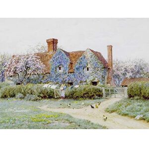 Artery8 Helen Allingham Buckinghamshire House Penstreet Painting Art Print Canvas Premium Wall Decor Poster Mural Artery8 Helen Allingham Buckinghamshire House Penstreet Painting Art Print Canvas Premium Wall Decor Poster Mural
