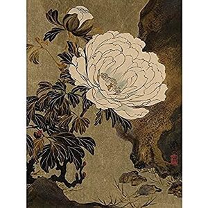 Fine Art Prints Zeshin Peonies Flower Japanese Laquer Painting Unframed Wall Art Print Poster Home Decor Premium Fine Art Prints Zeshin Peonies Flower Japanese Laquer Painting Unframed Wall Art Print Poster Home Decor Premium