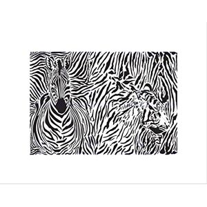 Wee Blue Coo PAINTING ANIMAL INK SPOT PATTERN ZEBRA TIGER BLACK FRAMED ART PRINT B12X13491 Wee Blue Coo PAINTING ANIMAL INK SPOT PATTERN ZEBRA TIGER BLACK FRAMED ART PRINT B12X13491