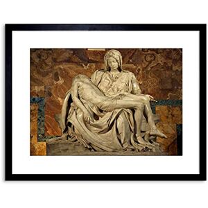 Wee Blue Coo 9x7 '' MICHELANGELO PIETA 1499 OLD MASTER REPRODUCTION FRAMED ART PRINT F97X524 Wee Blue Coo 9x7 '' MICHELANGELO PIETA 1499 OLD MASTER REPRODUCTION FRAMED ART PRINT F97X524