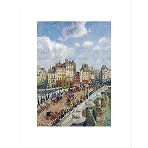 Wee Blue Coo Painting Cityscape Paris Pissarro The Pont Neuf Wall Art Print Wee Blue Coo Painting Cityscape Paris Pissarro The Pont Neuf Wall Art Print