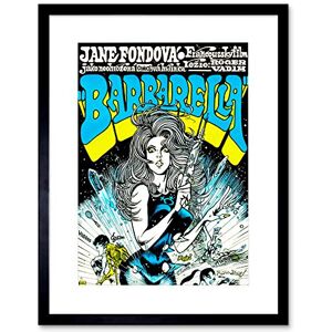 Wee Blue Coo MOVIE FILM BARBARELLA JANE FONDA SCI FI CLASSIC BLONDE GUN FRAMED PRINT B12X7122 Wee Blue Coo MOVIE FILM BARBARELLA JANE FONDA SCI FI CLASSIC BLONDE GUN FRAMED PRINT B12X7122