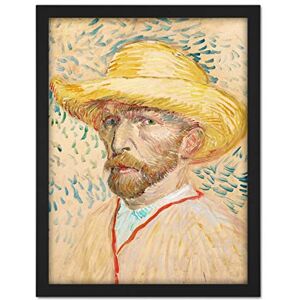 Fine Art Prints Vincent Van Gogh Self Portrait With Straw Hat Large Framed Art Print Poster Wall Decor 18x24 Fine Art Prints Vincent Van Gogh Self Portrait With Straw Hat Large Framed Art Print Poster Wall Decor 18x24