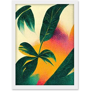 Doppelganger33 LTD Abstract Tropical Leaves Halftone Pop Art Botanical Illustration Artwork Framed A3 Wall Art Print Doppelganger33 LTD Abstract Tropical Leaves Halftone Pop Art Botanical Illustration Artwork Framed A3 Wall Art Print