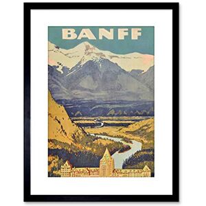 Wee Blue Coo 9x7 '' TRAVEL BANFF CANADA ROCKIES HOTEL MOUNTAIN FRAMED ART PRINT F97X1200 Wee Blue Coo 9x7 '' TRAVEL BANFF CANADA ROCKIES HOTEL MOUNTAIN FRAMED ART PRINT F97X1200