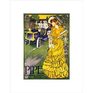 Wee Blue Coo Vintage Automobile Car Pipe Brussels Belgium Vintage Advert Wall Art Print Wee Blue Coo Vintage Automobile Car Pipe Brussels Belgium Vintage Advert Wall Art Print