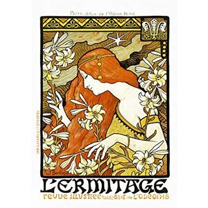 Wee Blue Coo Nouveau Hermitage Paris France Paul Berthon Picture Wall Art Print Wee Blue Coo Nouveau Hermitage Paris France Paul Berthon Picture Wall Art Print