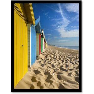 Artery8 Bournemouth Beach Huts Photo Summer England Living Room Artwork Framed Wall Art Print A4 Artery8 Bournemouth Beach Huts Photo Summer England Living Room Artwork Framed Wall Art Print A4