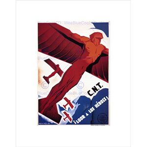 Wee Blue Coo WAR SPANISH CIVIL CNT COMMUNIST HEROES SPAIN VINTAGE ADVERT ART PRINT B12X2031 Wee Blue Coo WAR SPANISH CIVIL CNT COMMUNIST HEROES SPAIN VINTAGE ADVERT ART PRINT B12X2031