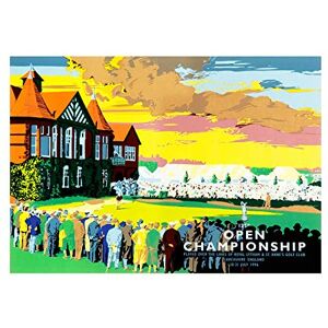 Wee Blue Coo Sport Advert Open Golf Championship Green Royal Lytham UK Wall Art Print Wee Blue Coo Sport Advert Open Golf Championship Green Royal Lytham UK Wall Art Print