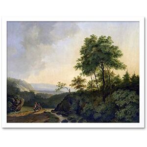 Artery8 Francois Roos View In The Harz Mountains Painting Art Print Framed Poster Wall Decor 12x16 inch Artery8 Francois Roos View In The Harz Mountains Painting Art Print Framed Poster Wall Decor 12x16 inch