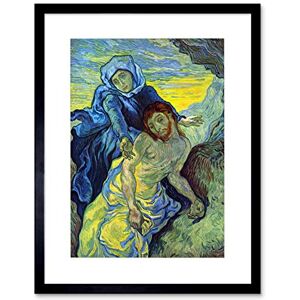 Wee Blue Coo VAN GOGH PIETA (BY EUGENE DELACROIX) BLACK FRAMED ART PRINT B12X2120 Wee Blue Coo VAN GOGH PIETA (BY EUGENE DELACROIX) BLACK FRAMED ART PRINT B12X2120