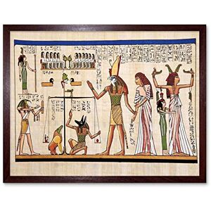 Wee Blue Coo Painting Ancient Egyptian Heiroglyphics Horus Thoth Anubis Mural Art Print Framed Poster Wall Decor 12X16 Inch Wee Blue Coo Painting Ancient Egyptian Heiroglyphics Horus Thoth Anubis Mural Art Print Framed Poster Wall Decor 12X16 Inch