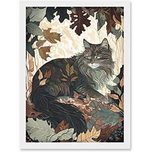 Artery8 - Norwegian Forest Cat - Framed - Wall Art Print Artery8 - Norwegian Forest Cat - Framed - Wall Art Print