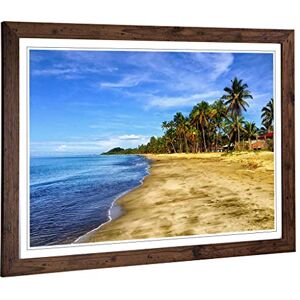 Big Box Art Framed Print of Seascape Palm Tree Tropical Beach Paradise (5) Design Wall Art Picture Home Decor for Kitchen, Living Room, Bedroom, Hallway, Walnut, A2 / 24.5x18 Inch / 62x45cm Big Box Art Framed Print of Seascape Palm Tree Tropical Beach Paradise (5) Design Wall Art Picture Home Decor for Kitchen, Living Room, Bedroom, Hallway, Walnut, A2 / 24.5x18 Inch / 62x45cm