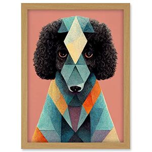 Doppelganger33 LTD Geometric Poodle Dog Boho Abstract Fun Pastel Artwork Framed A3 Wall Art Print Doppelganger33 LTD Geometric Poodle Dog Boho Abstract Fun Pastel Artwork Framed A3 Wall Art Print