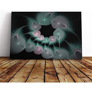 Big Box Art Canvas Print Wall Blue and Pink Abstract Fractal Art (5) Mounted & Stretched Box Frame Picture Home Decor for Kitchen, Living Room, Bedroom, Hallway, Multi-Colour, 30x20 Inch Big Box Art Canvas Print Wall Blue and Pink Abstract Fractal Art (5) Mounted & Stretched Box Frame Picture Home Decor for Kitchen, Living Room, Bedroom, Hallway, Multi-Colour, 30x20 Inch