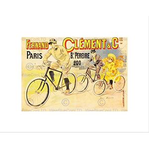Wee Blue Coo Advert Transport Bicycle Fernand Clement Paris Family Wall Art Print Wee Blue Coo Advert Transport Bicycle Fernand Clement Paris Family Wall Art Print