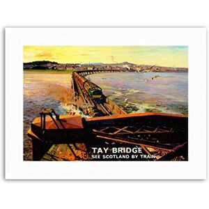 Wee Blue Coo Railway Train Tay Bridge Dundee Scotland River Travel Sport Canvas Art Print Wee Blue Coo Railway Train Tay Bridge Dundee Scotland River Travel Sport Canvas Art Print