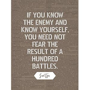 Artery8 Dictionary Inspiring Quote Sun Tzu Know Yourself Need Not Fear Result Large Wall Art Poster Print Thick Paper 18X24 Inch Artery8 Dictionary Inspiring Quote Sun Tzu Know Yourself Need Not Fear Result Large Wall Art Poster Print Thick Paper 18X24 Inch