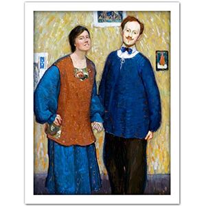 Fine Art Prints Vysekal Don't Know Where We Are Going Couple Holding Hands Painting Large Framed Art Print Poster Wall Decor 18x24 in Fine Art Prints Vysekal Don't Know Where We Are Going Couple Holding Hands Painting Large Framed Art Print Poster Wall Decor 18x24 in