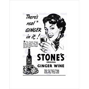 Wee Blue Coo Advert Drink Alcohol Ginger Wine UK Picture Wall Art Print Wee Blue Coo Advert Drink Alcohol Ginger Wine UK Picture Wall Art Print