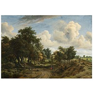 Wee Blue Coo Painting Arboreal Hobbema Wooded Landscape Wall Art Print Wee Blue Coo Painting Arboreal Hobbema Wooded Landscape Wall Art Print