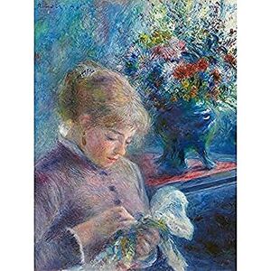 Fine Art Prints Renoir Young Woman Sewing Painting Art Print Canvas Premium Wall Decor Poster Mural Fine Art Prints Renoir Young Woman Sewing Painting Art Print Canvas Premium Wall Decor Poster Mural