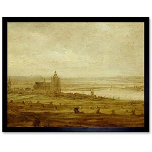 Artery8 Jan Van Goyen View Of Arnhem Church Painting Art Print Framed Poster Wall Decor 12x16 inch Artery8 Jan Van Goyen View Of Arnhem Church Painting Art Print Framed Poster Wall Decor 12x16 inch