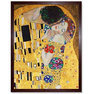 Wee Blue Coo Klimt The Kiss Art Print Framed Poster Wall Decor 12x16 inch Wee Blue Coo Klimt The Kiss Art Print Framed Poster Wall Decor 12x16 inch