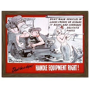 Fine Art Prints Eisner War WWII USA Don't Be Dope Mermaid Advert Artwork Framed Wall Art Print 18X24 Inch Fine Art Prints Eisner War WWII USA Don't Be Dope Mermaid Advert Artwork Framed Wall Art Print 18X24 Inch